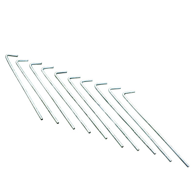 Telts tērauda mietiņi Roundwire Steel Pegs 10 Pack 8 Inch, 0SZ, SGL Telts tērauda mietiņi Roundwire Steel Pegs 10 Pack 8 Inch, 0SZ, SGL
