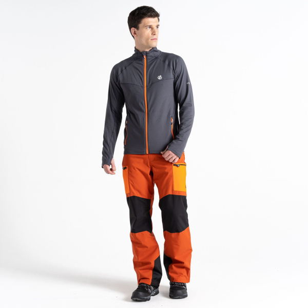 Men`s Dare 2b Substratum Full Zip Core Stretch Midlayer, USG, XXL