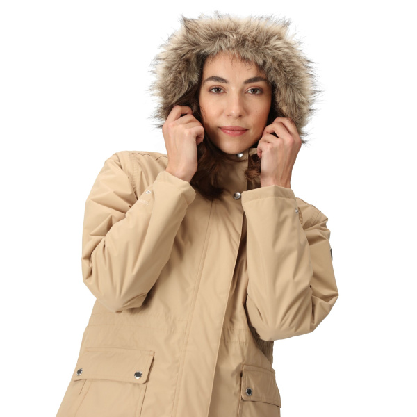 Sieviešu ūdensizturīga siltināta virsjaka Sabinka Fur Trim Parka Jacket, LM6, 12 Sieviešu ūdensizturīga siltināta virsjaka Sabinka Fur Trim Parka Jacket, LM6, 12