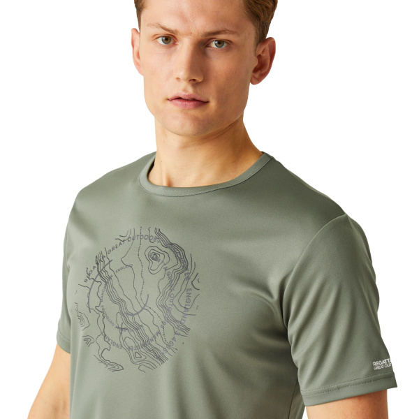 Men`s Fingal VIII Graphic Print T-Shirt, E87, S