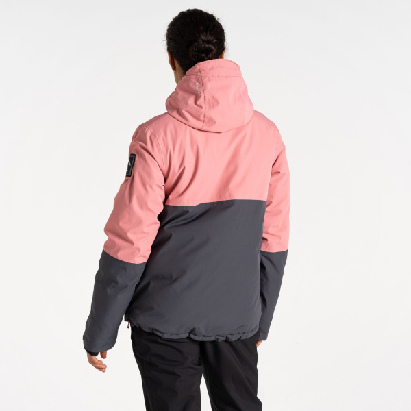 Women`s Dare 2b Snowburst Overhead Ski Jacket, 1BW, 16 Women`s Dare 2b Snowburst Overhead Ski Jacket, 1BW, 16