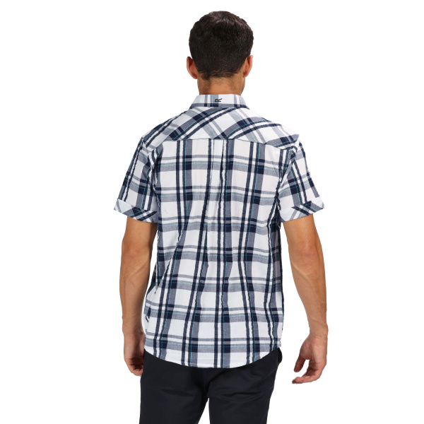 Men`s Deakin III Short Sleeve Checked Shirt, 2A7, S Men`s Deakin III Short Sleeve Checked Shirt, 2A7, S